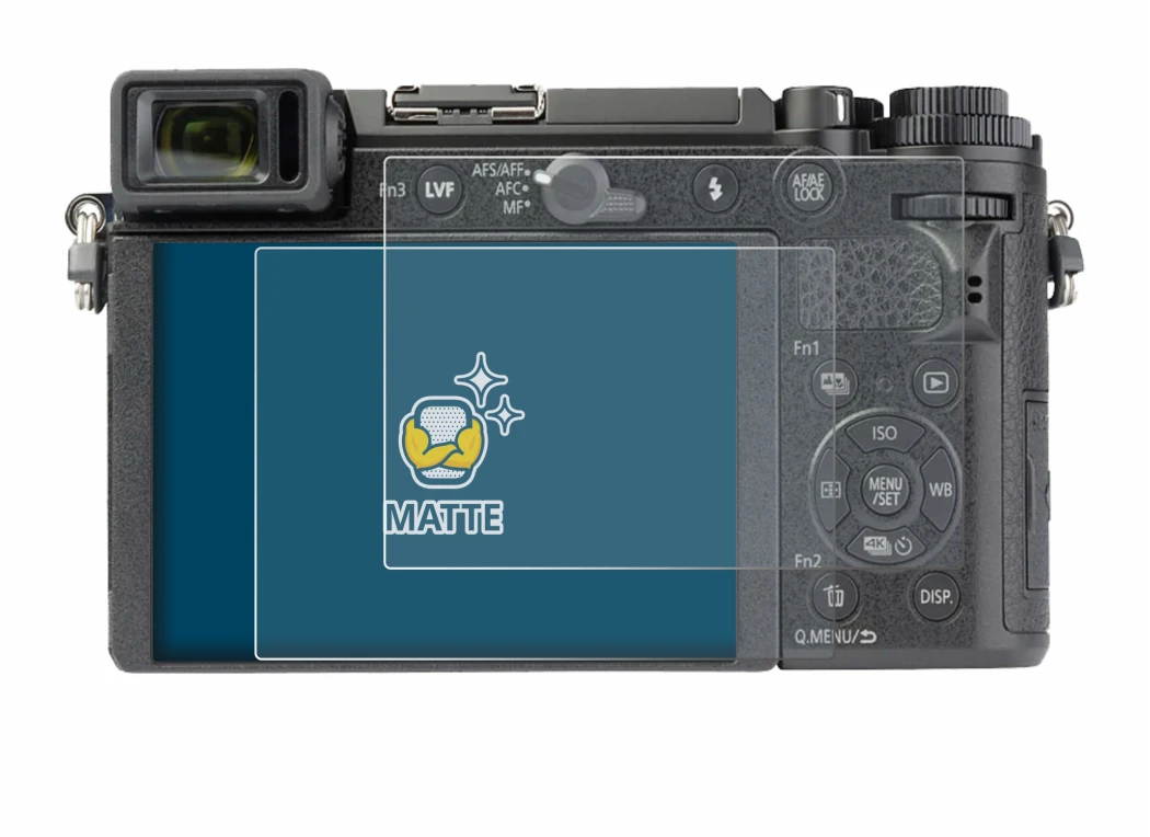 Image of the device Panasonic Lumix DC-GX9 with a wide variety of screen protectors.