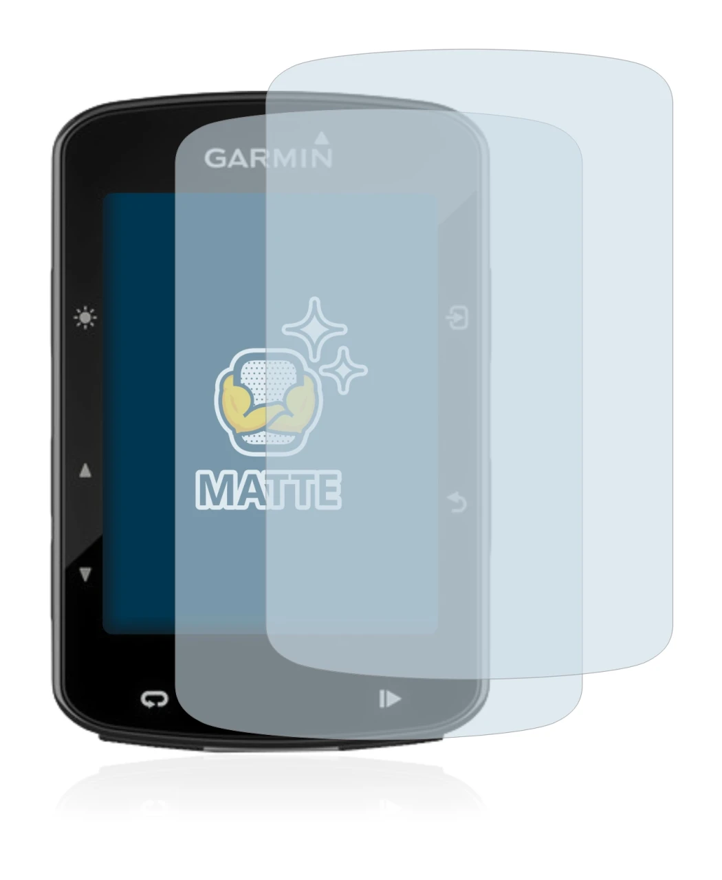 Image of the device Garmin Edge 520 Plus with a wide variety of screen protectors.
