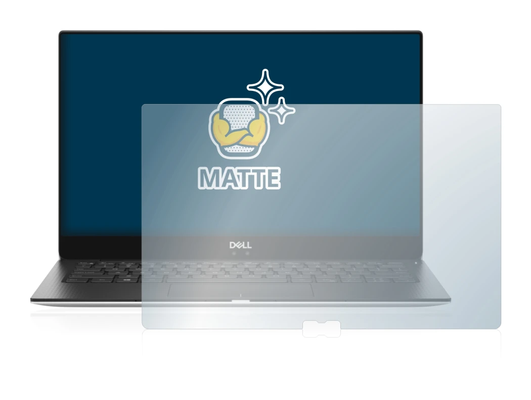 Image of the device Dell XPS 13 9370 with a wide variety of screen protectors.