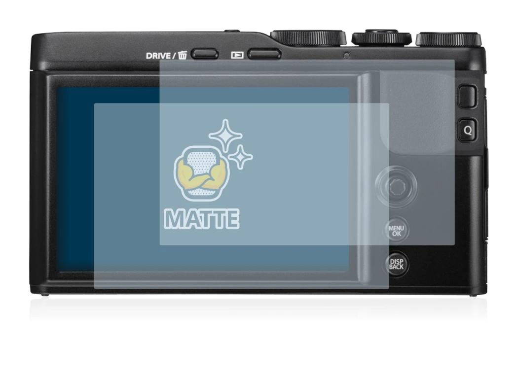 Image of the device Fujifilm XF10 with a wide variety of screen protectors.