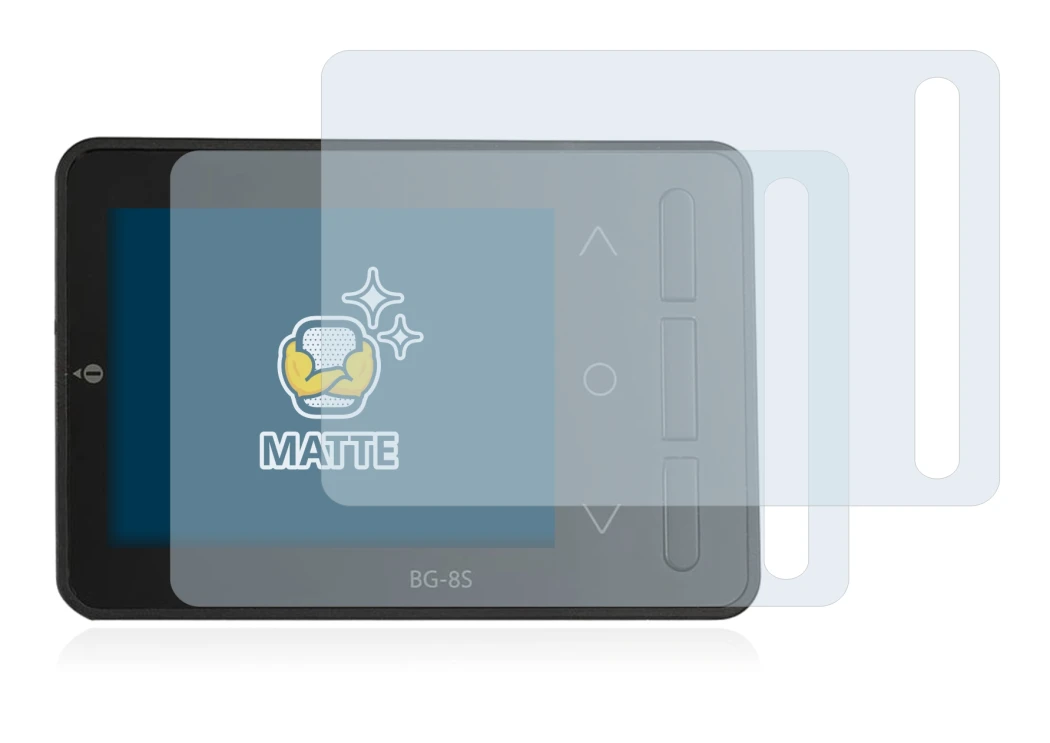 Image of the device ISDT BG-8S with a wide variety of screen protectors.