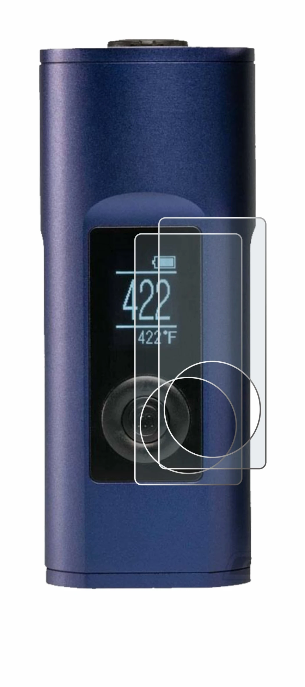 Image of the device Arizer Solo 2 with a wide variety of screen protectors.