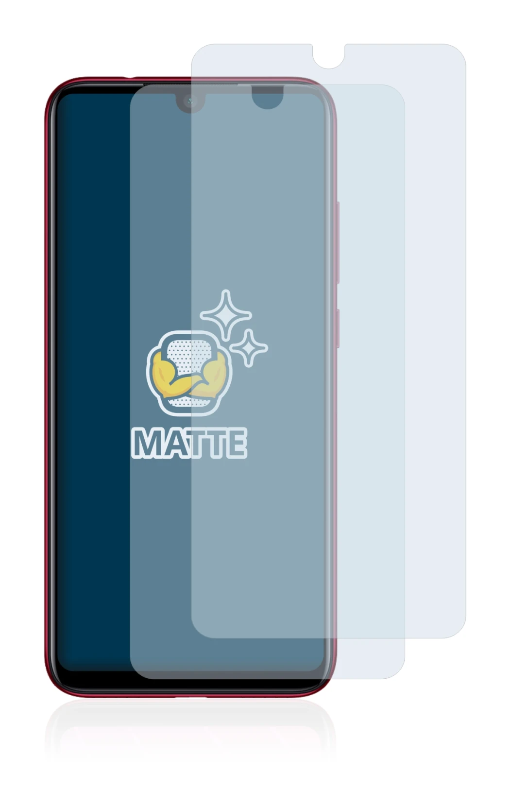 Image of the device Xiaomi Redmi Note 7 with a wide variety of screen protectors.