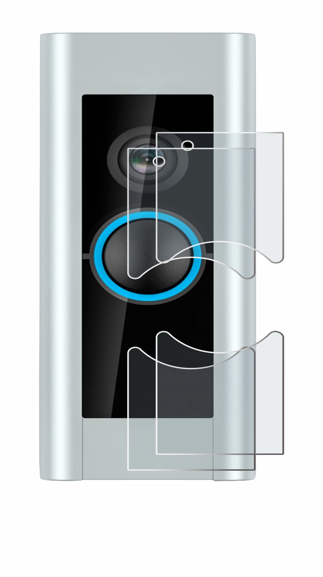 Image of the device Ring Video Doorbell Pro (Version 2) with a wide variety of screen protectors.