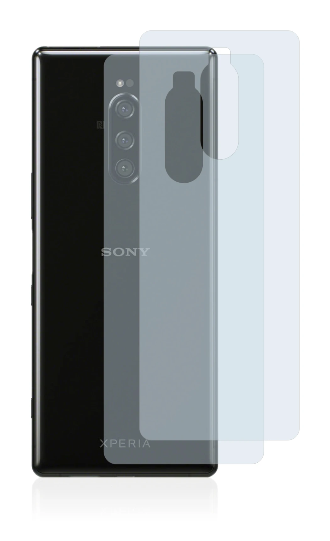 Image of the device Sony Xperia 1 (Back) with a wide variety of screen protectors.