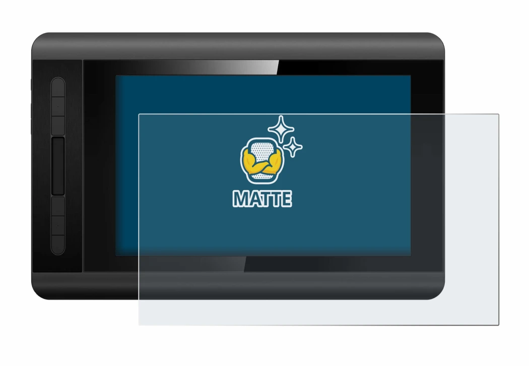 Image of the device XP-Pen Artist 12 with a wide variety of screen protectors.