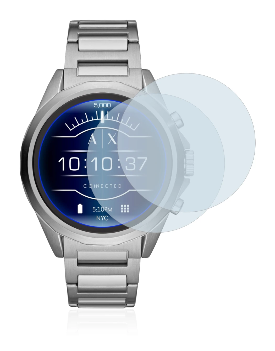 Image of the device Emporio Armani Connected Exchange AXT2000 with a wide variety of screen protectors.