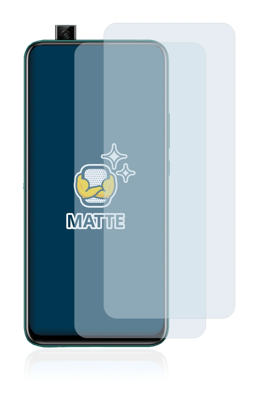 Image of the device Huawei P smart Z with a wide variety of screen protectors.