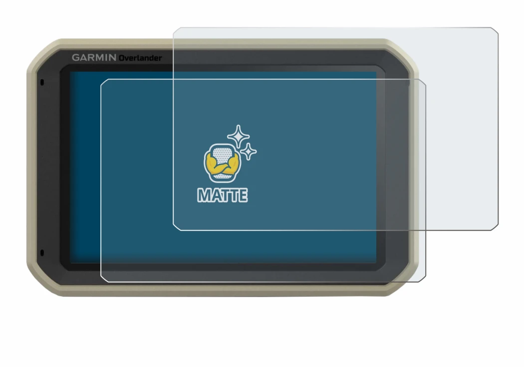 Image of the device Garmin Overlander with a wide variety of screen protectors.