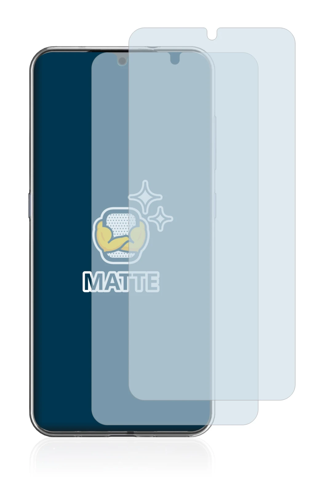 Image of the device Nokia 7.2 with a wide variety of screen protectors.