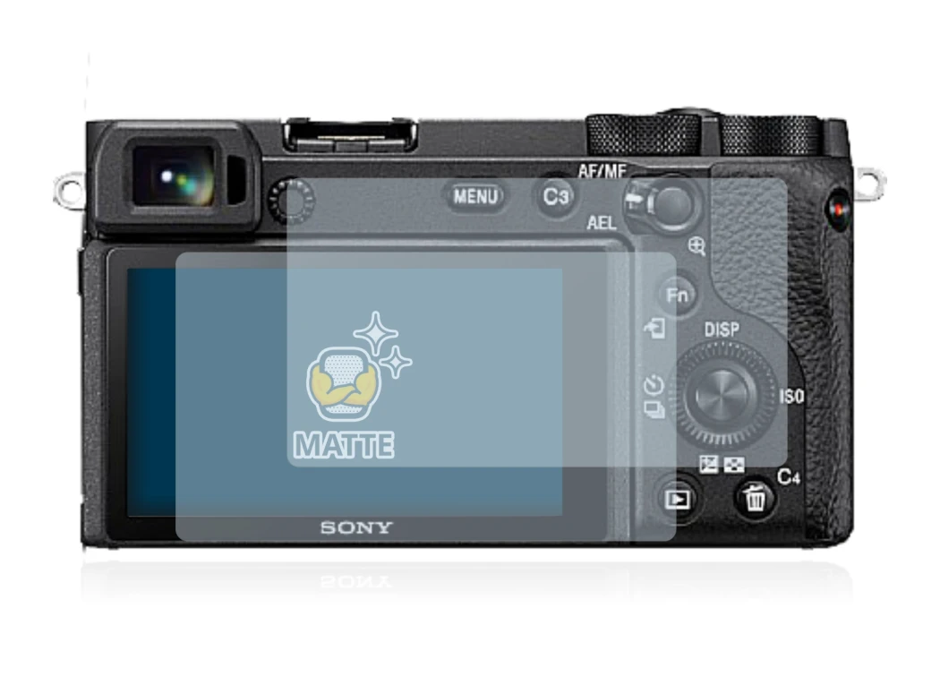 Image of the device Sony Alpha 6600 with a wide variety of screen protectors.