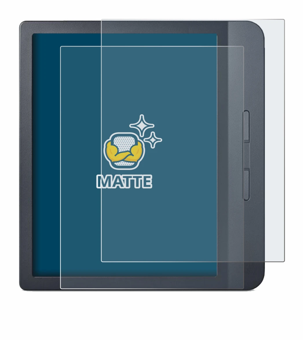 Image of the device Kobo Libra H2O with a wide variety of screen protectors.
