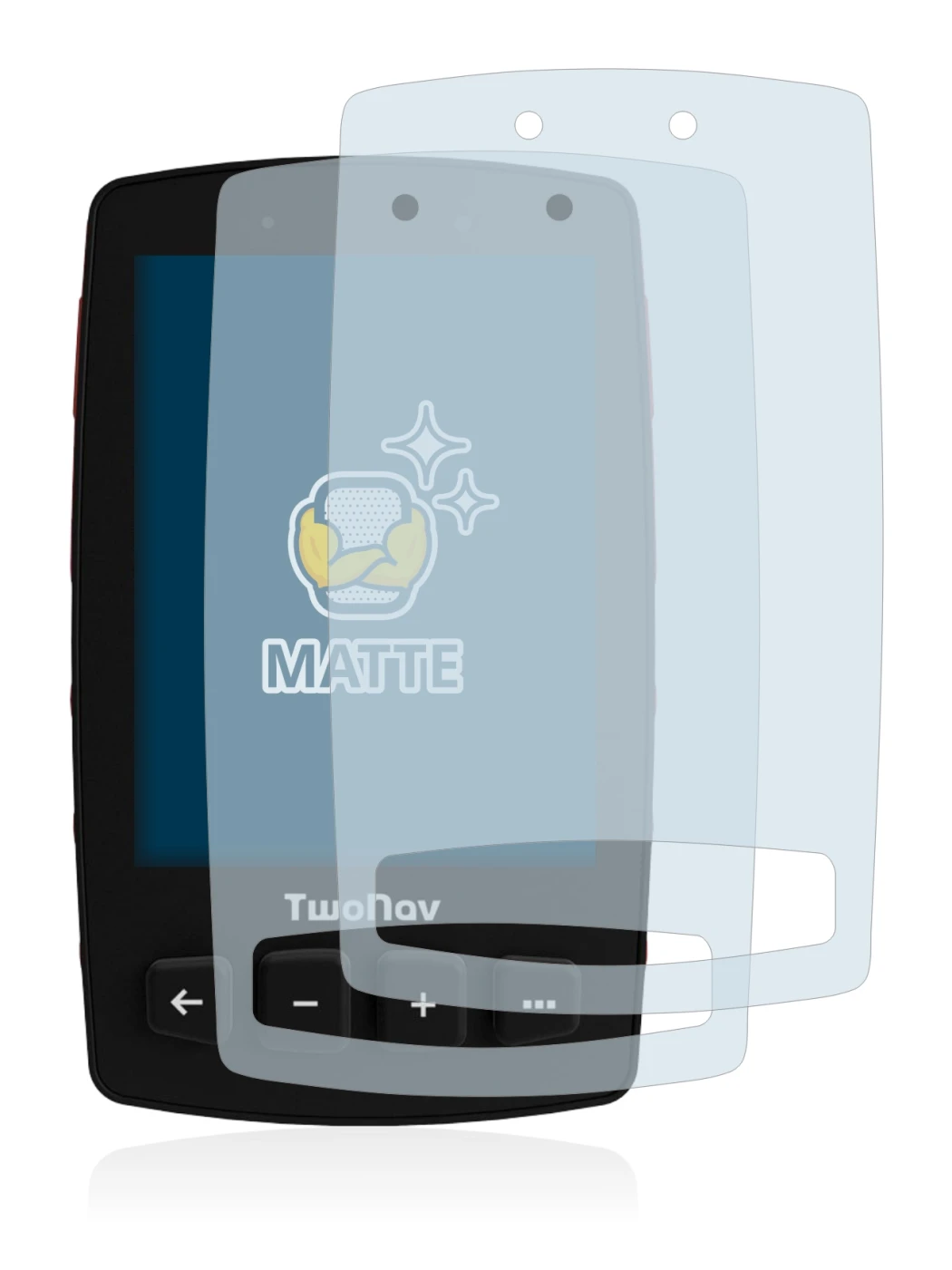 Image of the device TwoNav Trail 2 Bike with a wide variety of screen protectors.