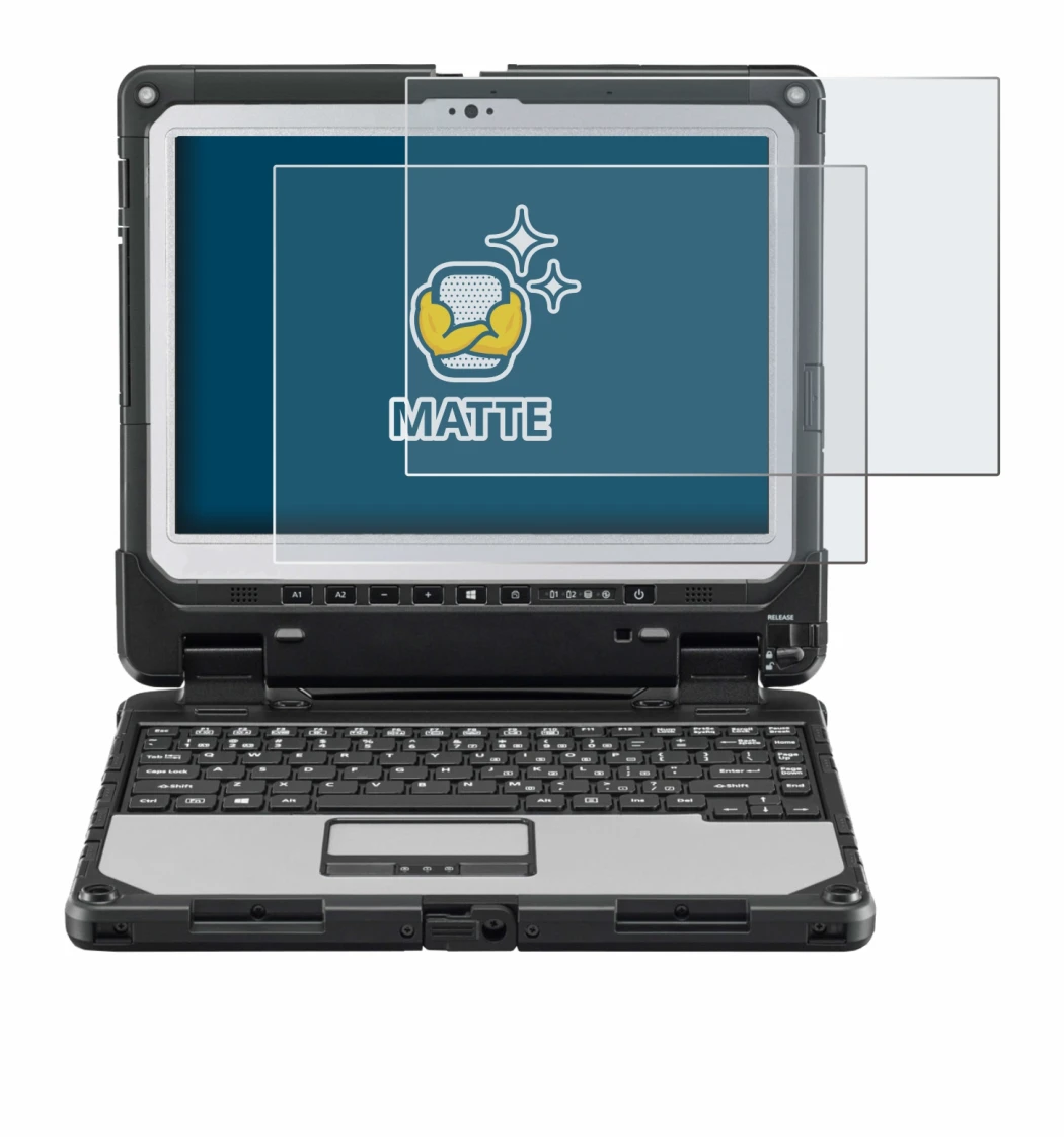 Image of the device Panasonic Toughbook CF-33 with a wide variety of screen protectors.