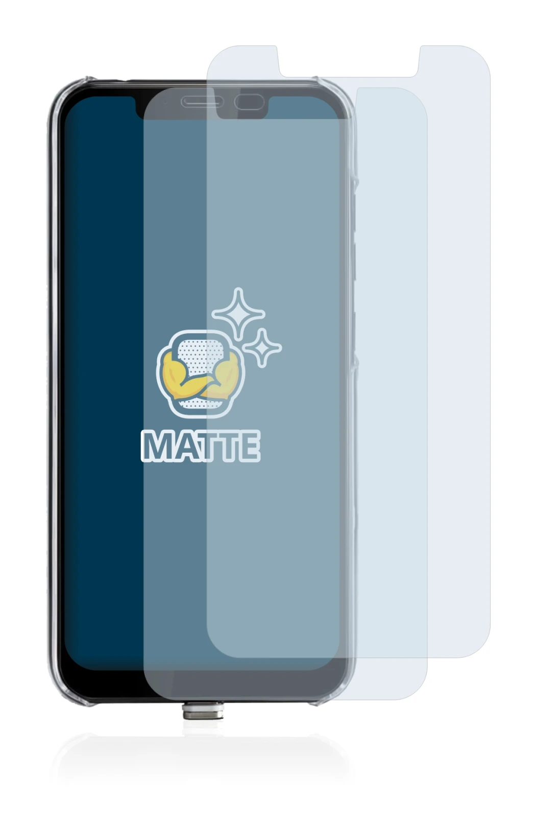 Image of the device Gigaset GS195LS with a wide variety of screen protectors.