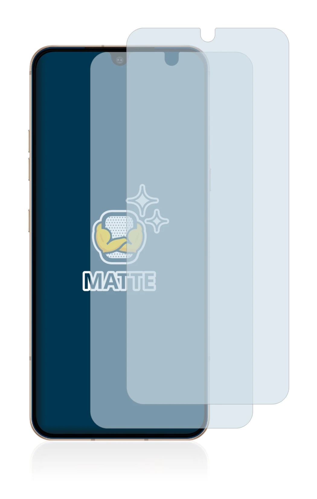 Image of the device LG V60 ThinQ with a wide variety of screen protectors.