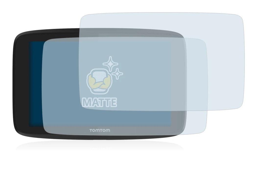 Image of the device TomTom Go Professional 620 with a wide variety of screen protectors.