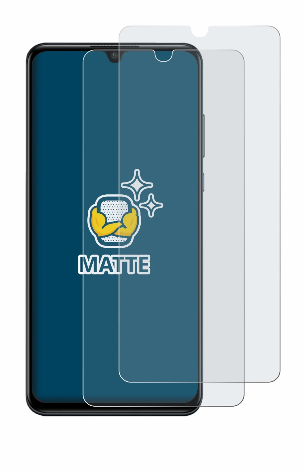 Image of the device Huawei P30 lite New Edition with a wide variety of screen protectors.