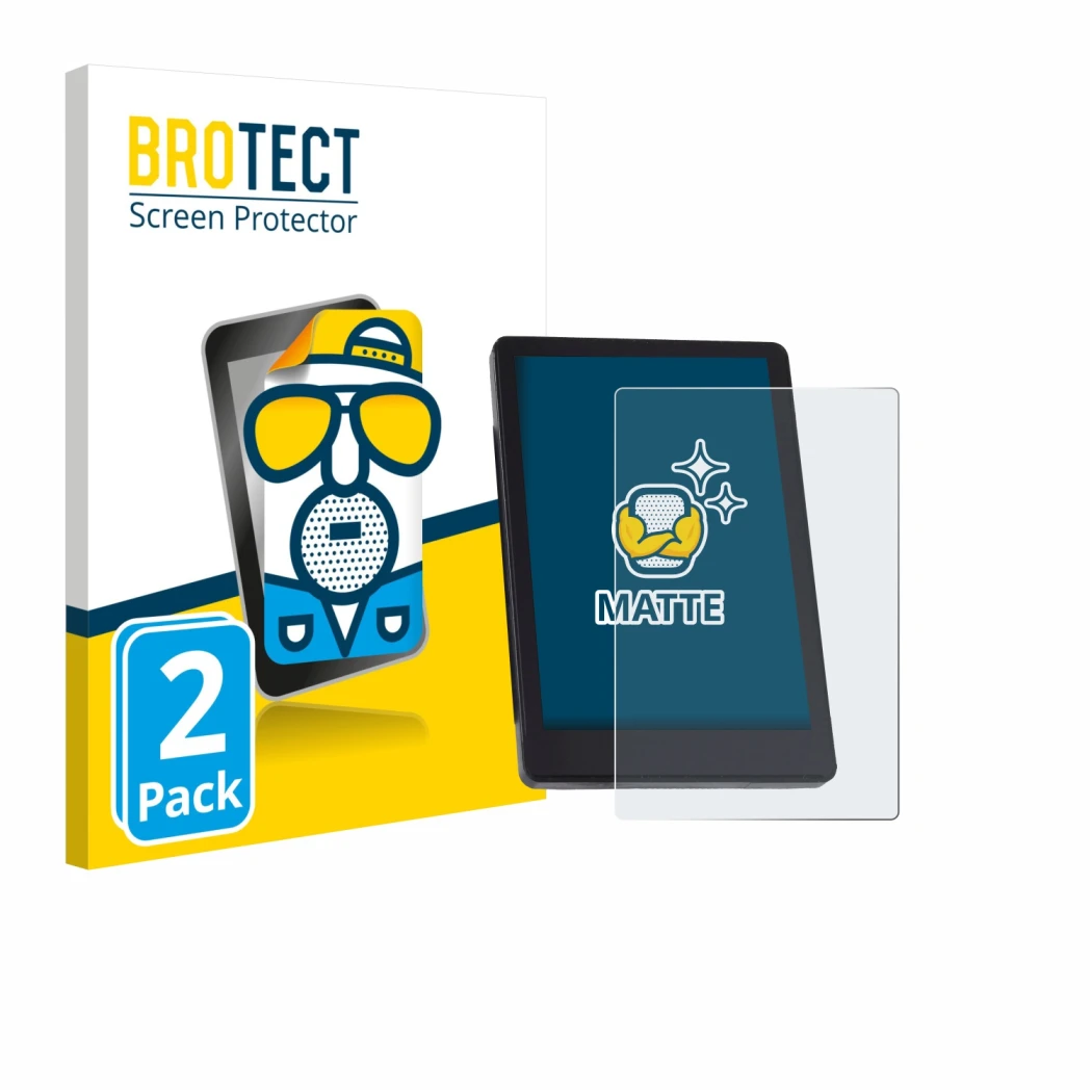 Front side of a product packaging with the brand logo BROTECT. Next to it is the device BMZ DS103 shown with the corresponding