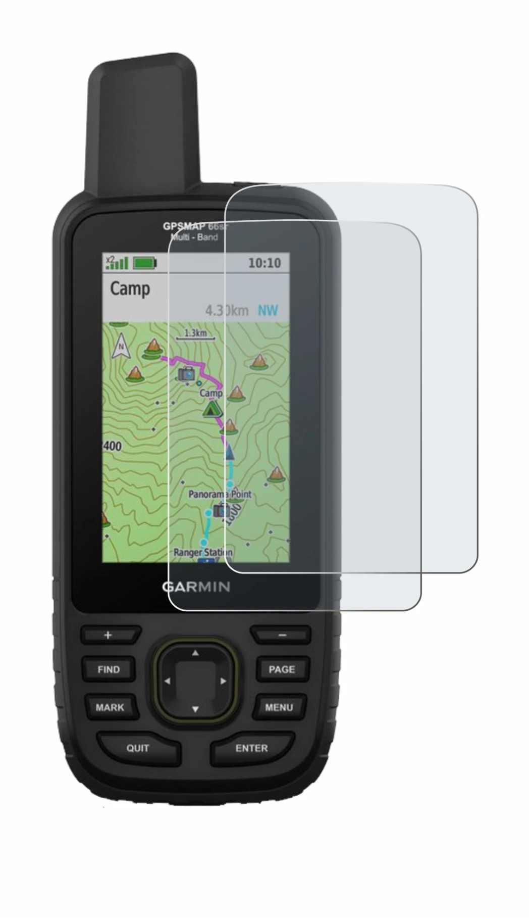 Image of the device Garmin GPSMAP 66sr with a wide variety of screen protectors.
