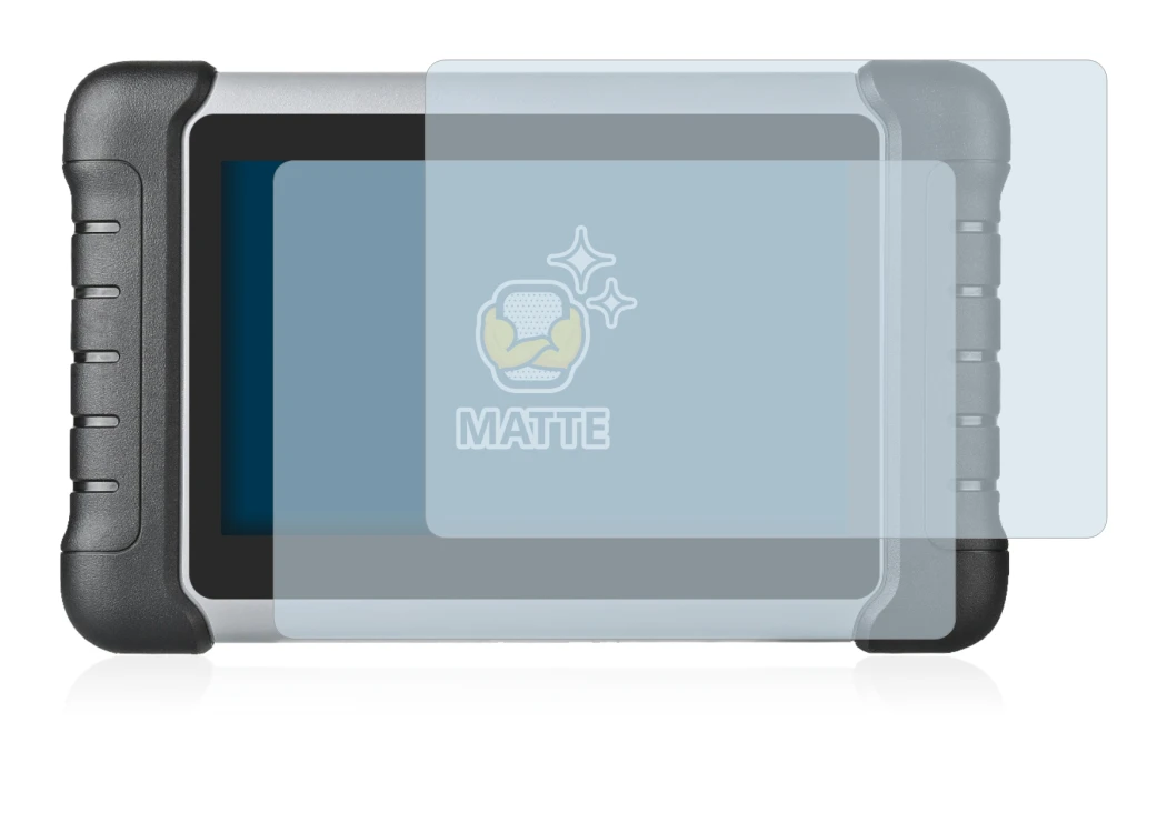 Image of the device Autel MaxiCOM MK808 with a wide variety of screen protectors.