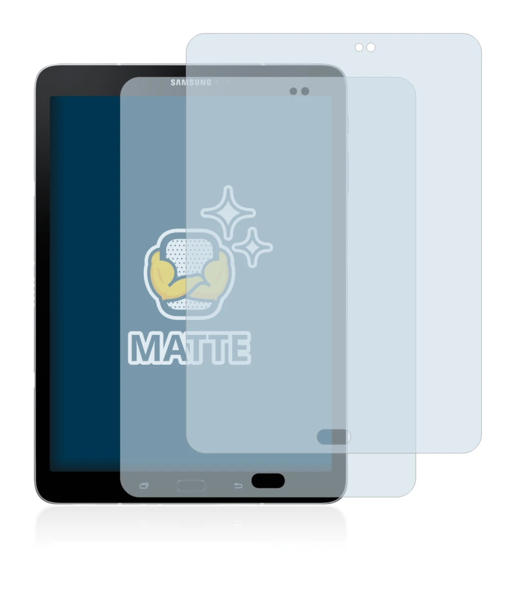 Image of the device Samsung Galaxy Tab S3 with a wide variety of screen protectors.