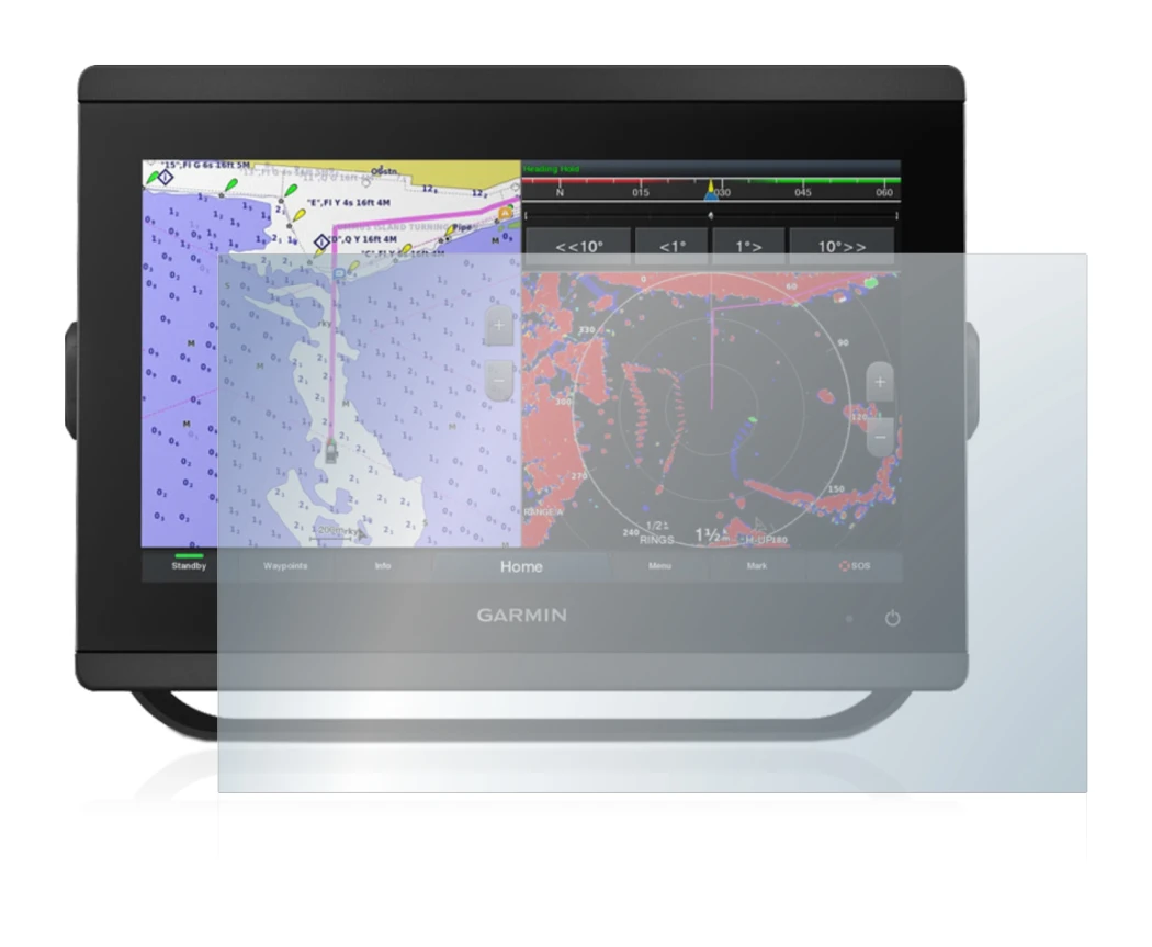 Image of the device Garmin GPSMAP 8412xsv with a wide variety of screen protectors.