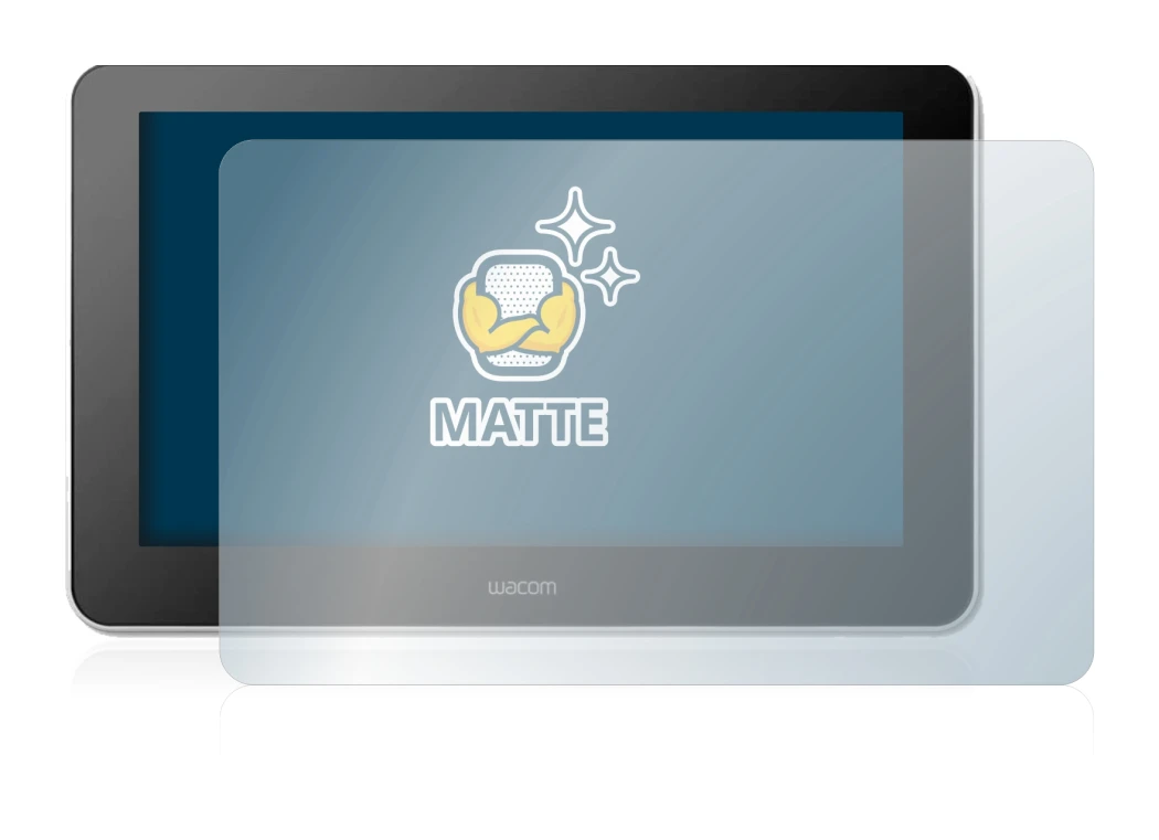 Image of the device Wacom One Creative Pen Display with a wide variety of screen protectors.