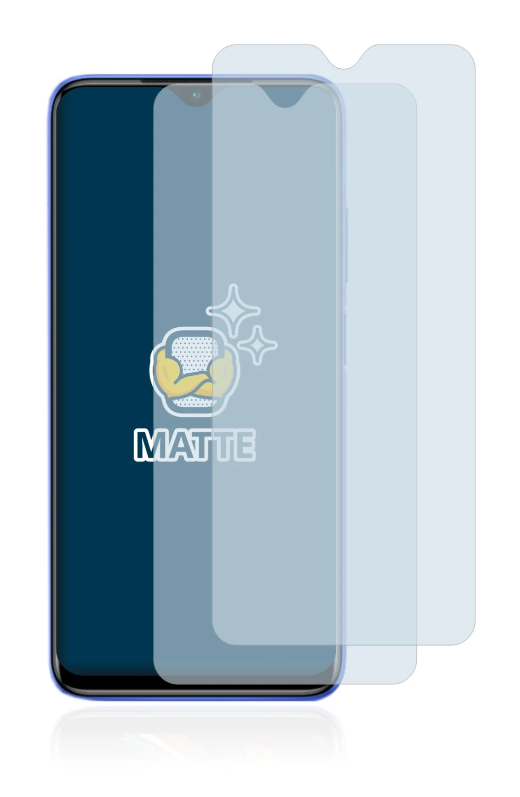 Image of the device Xiaomi Redmi 9T with a wide variety of screen protectors.