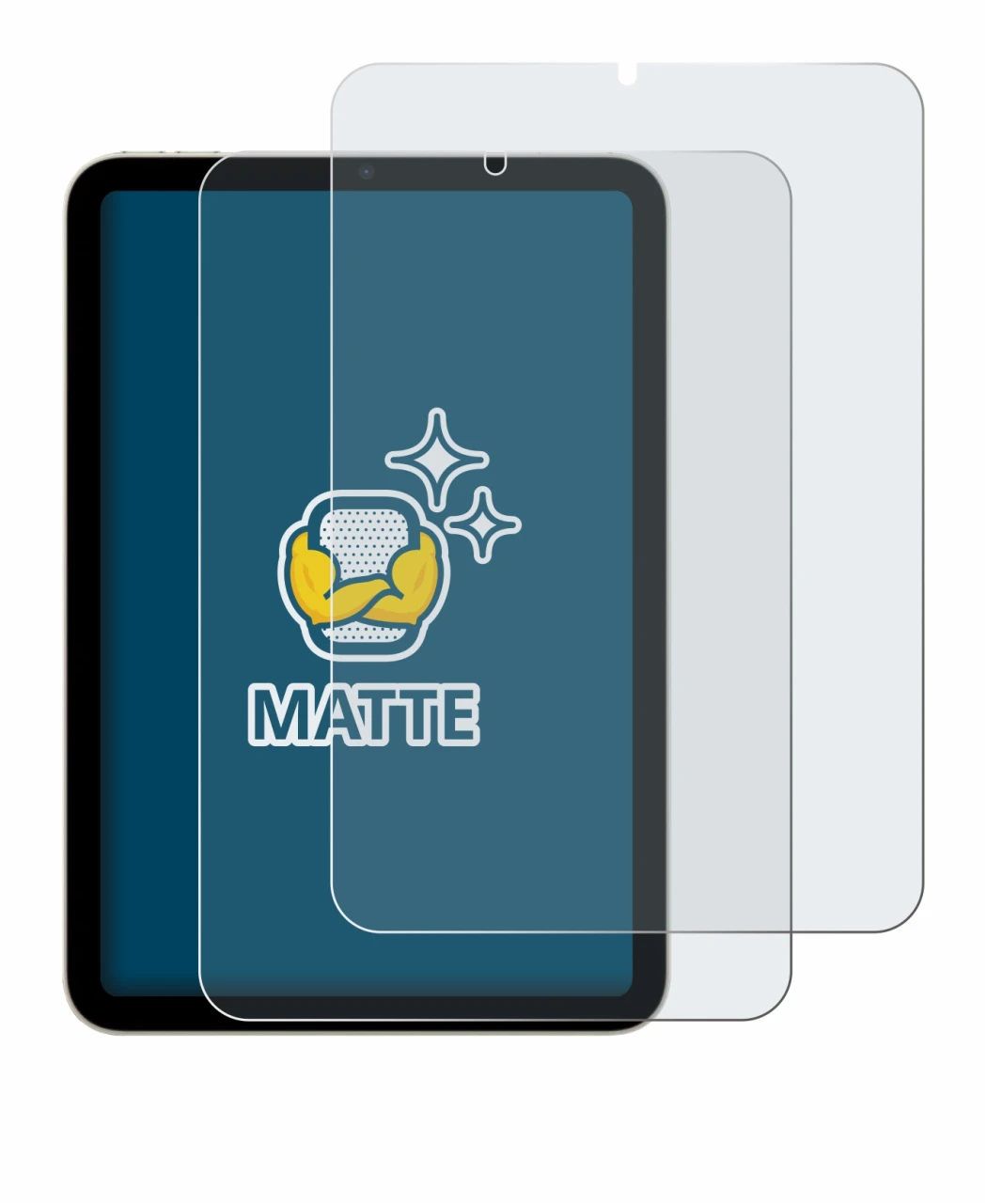 Image of the device Apple iPad Mini 6 WiFi 2021 with a wide variety of screen protectors.