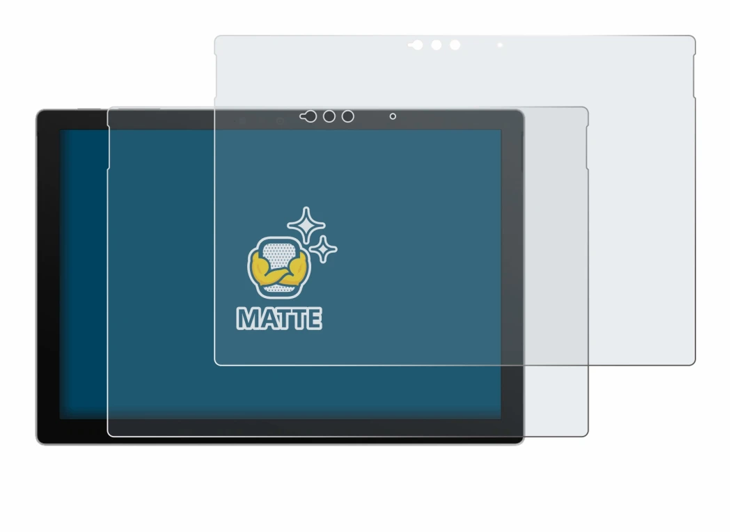 Image of the device Microsoft Surface Pro 7 Plus with a wide variety of screen protectors.