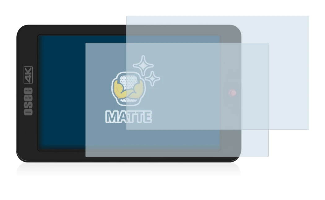 Image of the device Osee G7 with a wide variety of screen protectors.