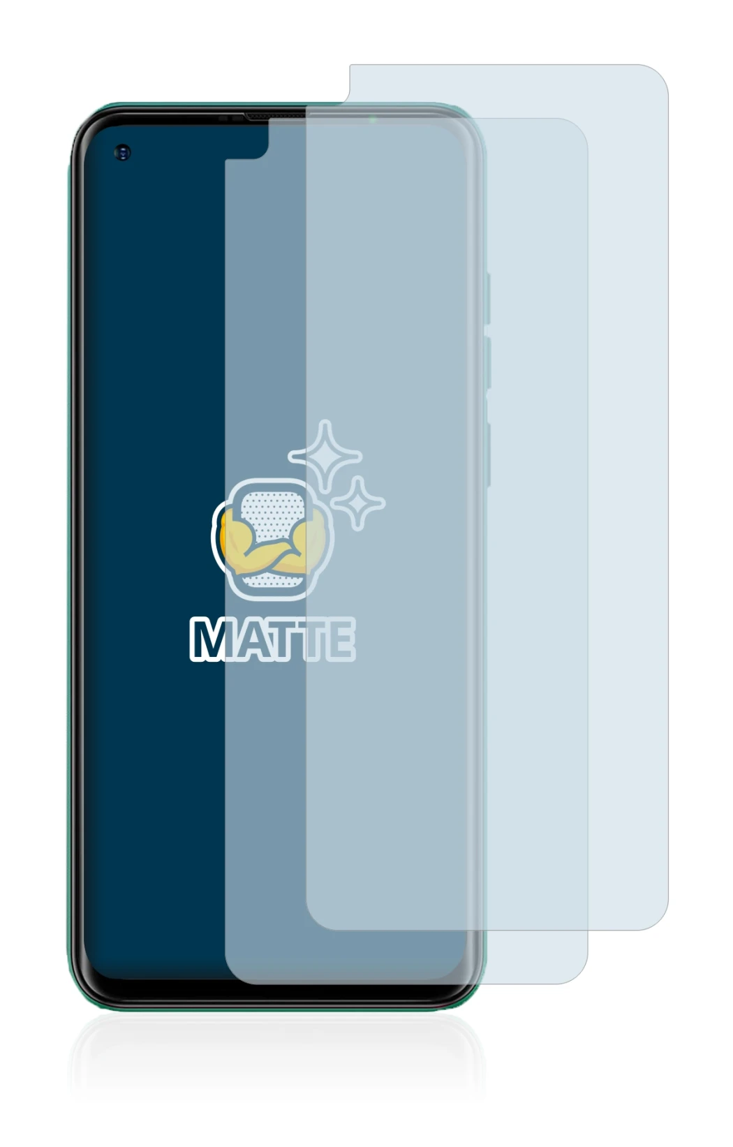 Image of the device Ulefone Note 11P with a wide variety of screen protectors.