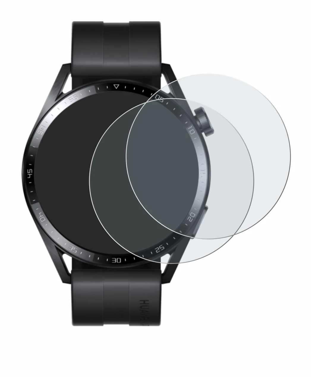 Image of the device Huawei Watch GT 3 (46 mm) with a wide variety of screen protectors.