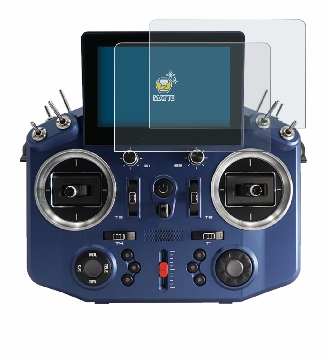 Image of the device FrSky Horus X20 with a wide variety of screen protectors.