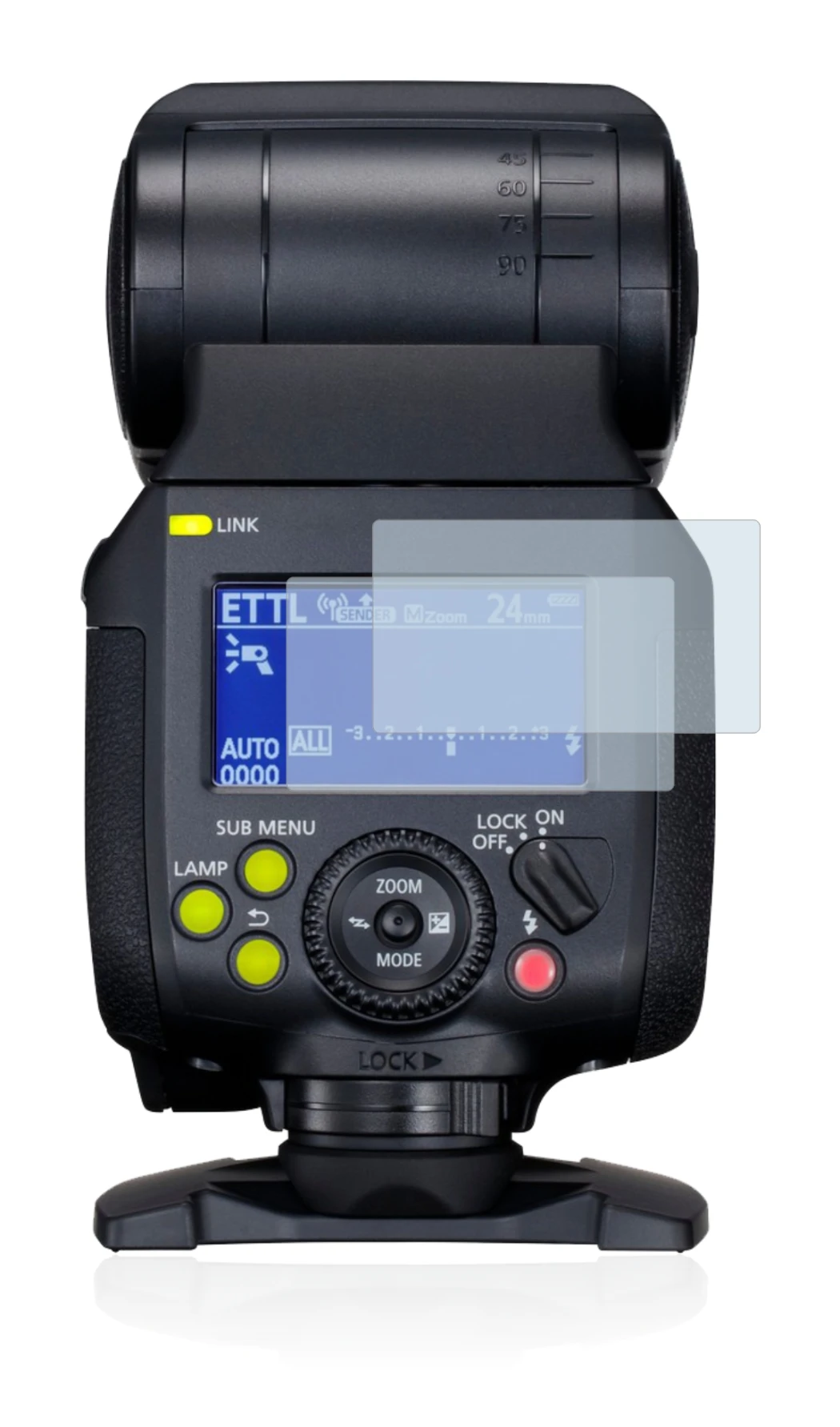 Image of the device Canon Speedlite EL-1 with a wide variety of screen protectors.