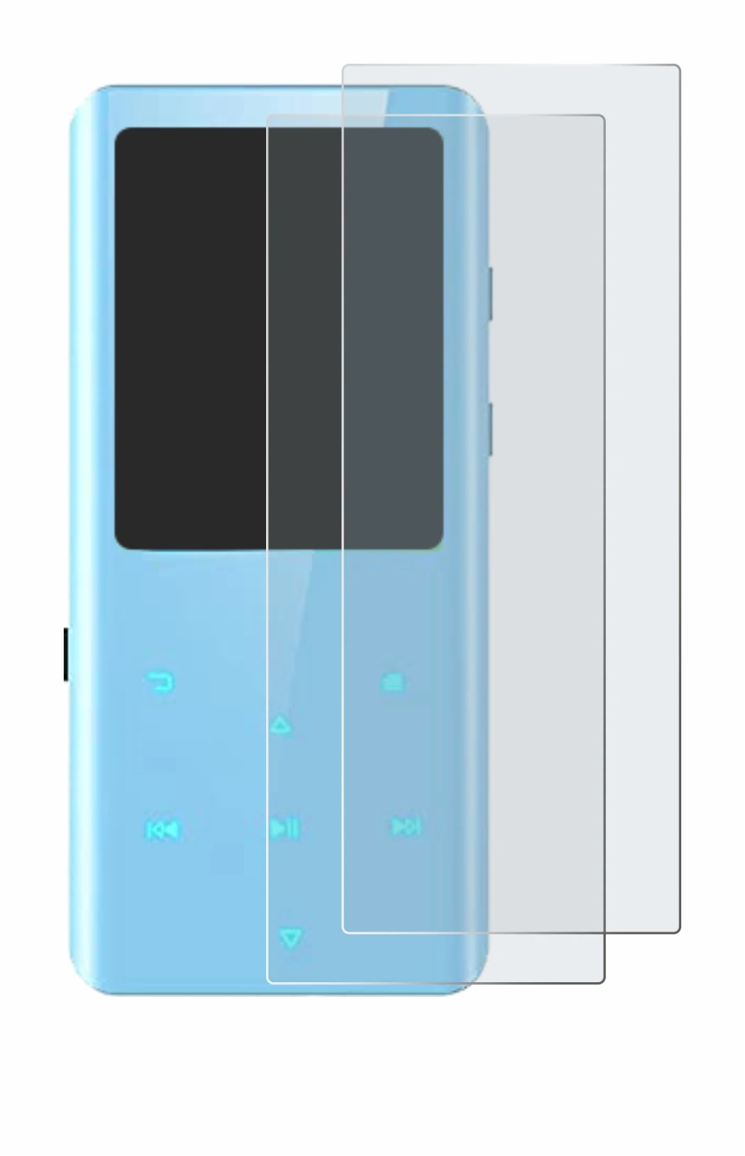 Image of the device AGPtek A19X with a wide variety of screen protectors.