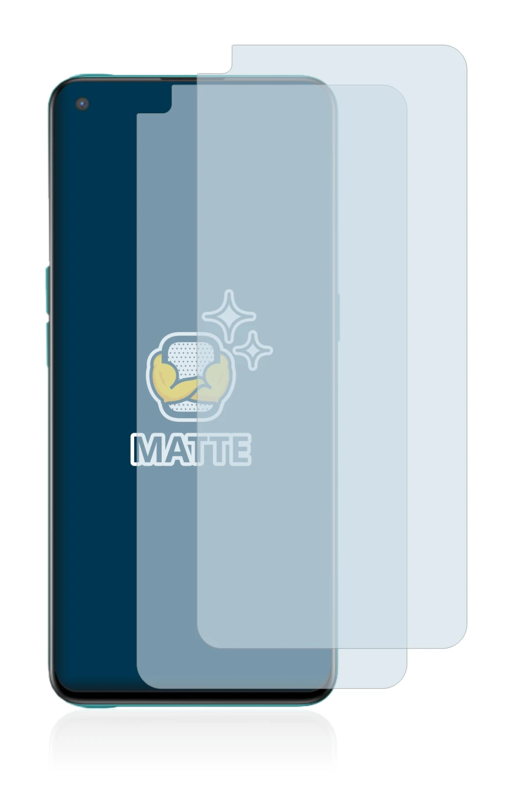 Image of the device OnePlus Nord CE 5G with a wide variety of screen protectors.