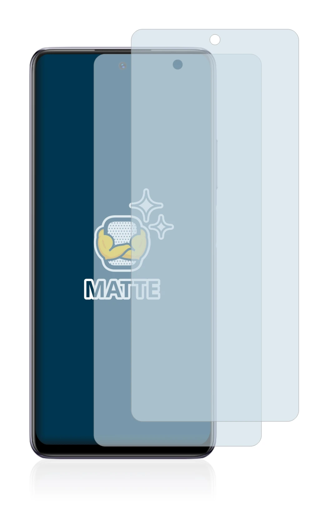 Image of the device Infinix Note 10 Pro with a wide variety of screen protectors.
