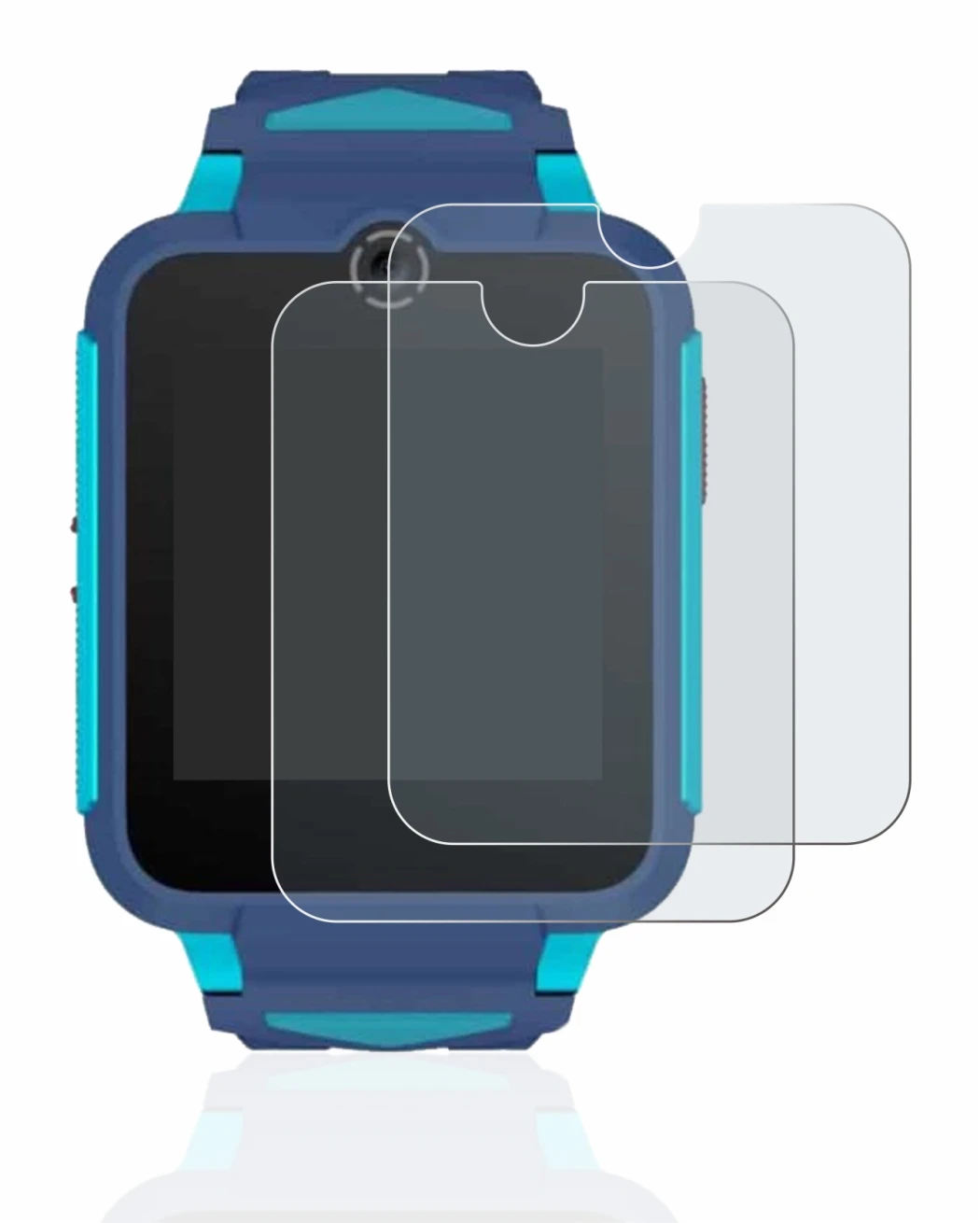 Image of the device TCL Movetime Family Watch 2 with a wide variety of screen protectors.