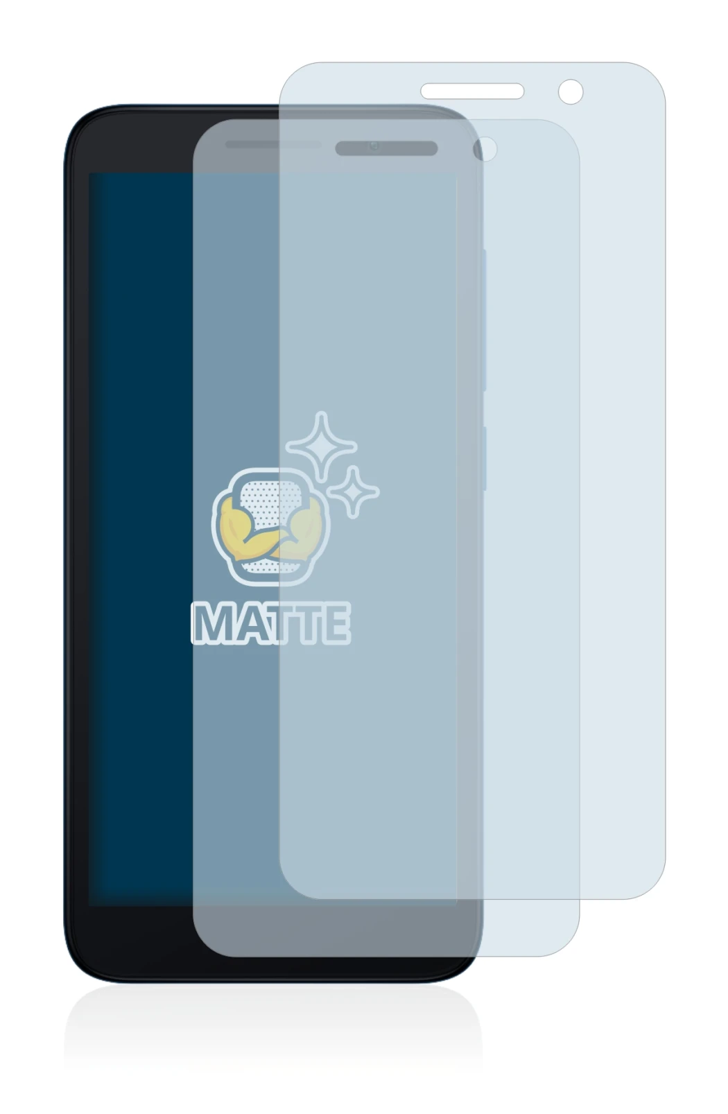 Image of the device Alcatel 1 (2021) with a wide variety of screen protectors.