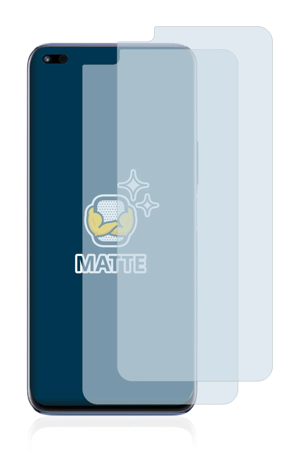 Image of the device Huawei Nova 8i with a wide variety of screen protectors.