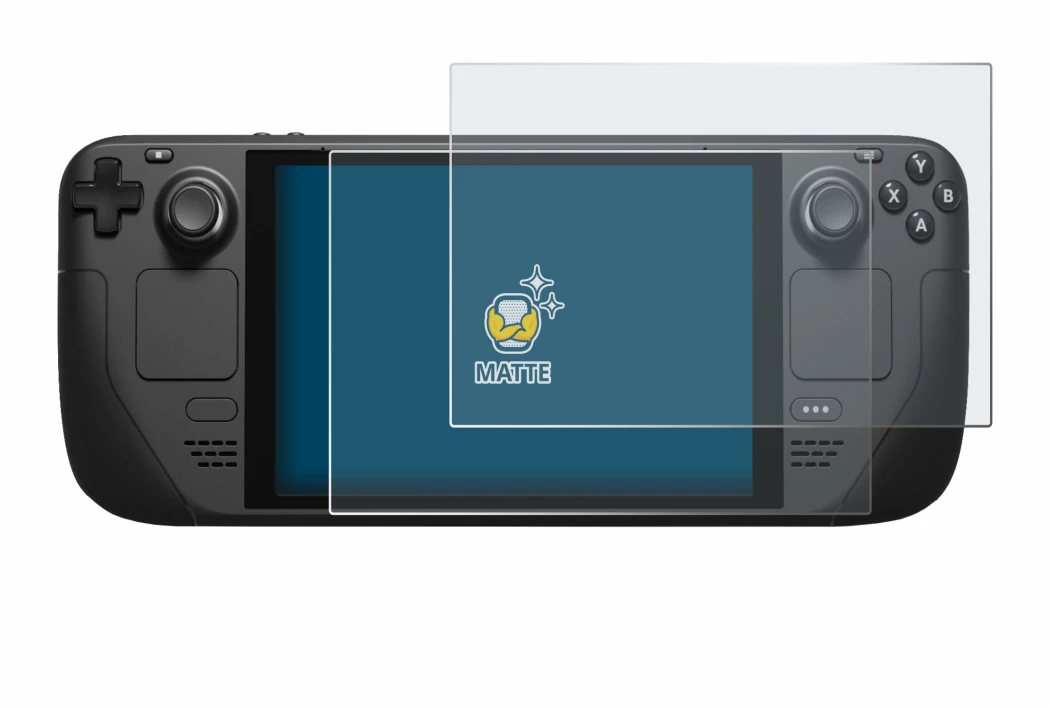 Image of the device Valve Steam Deck with a wide variety of screen protectors.