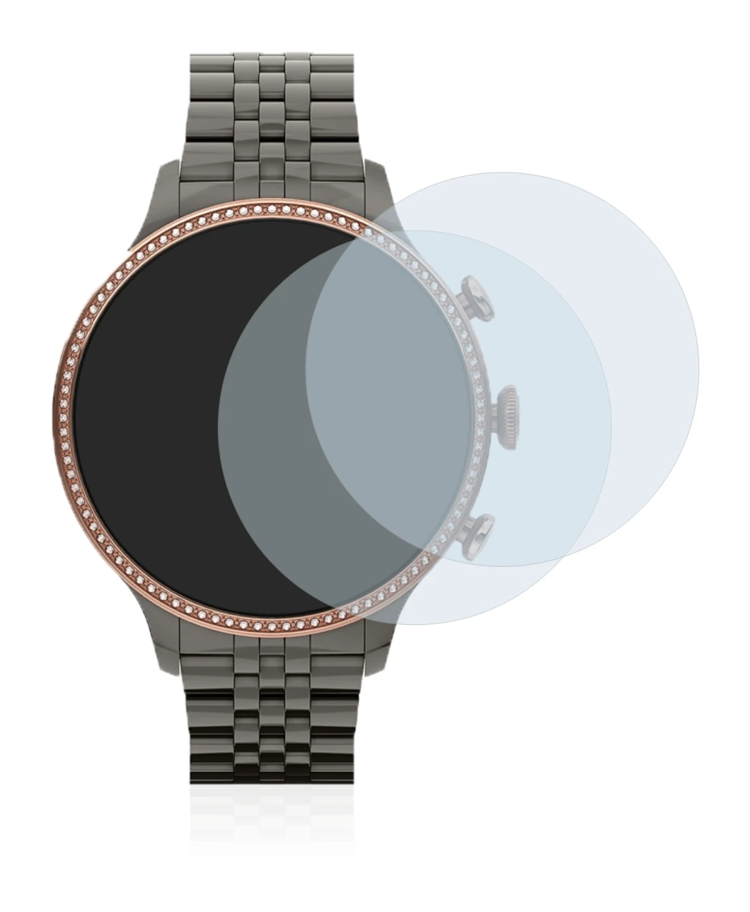 Image of the device Fossil Gen 6 (42mm) with a wide variety of screen protectors.