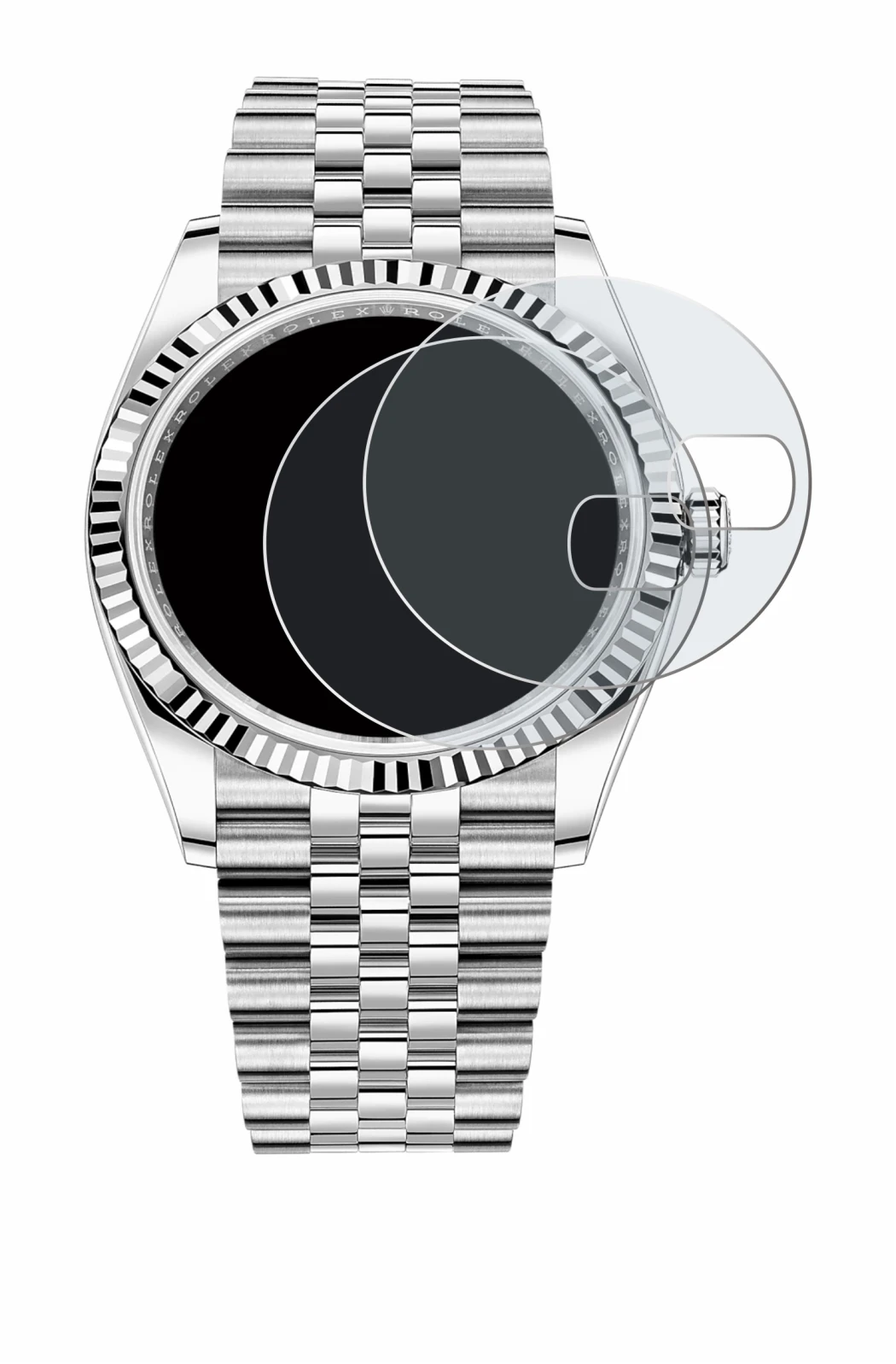 Image of the device Rolex Datejust 36 with a wide variety of screen protectors.