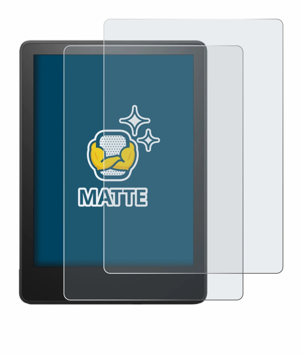 Image of the device Amazon Kindle Paperwhite 2021 (11th Gen.) with a wide variety of screen protectors.