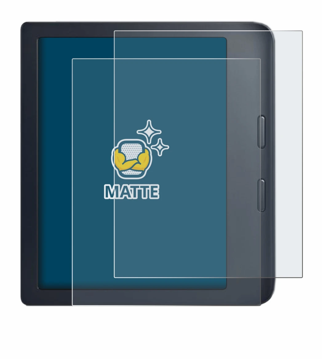 Image of the device Kobo Libra 2 with a wide variety of screen protectors.