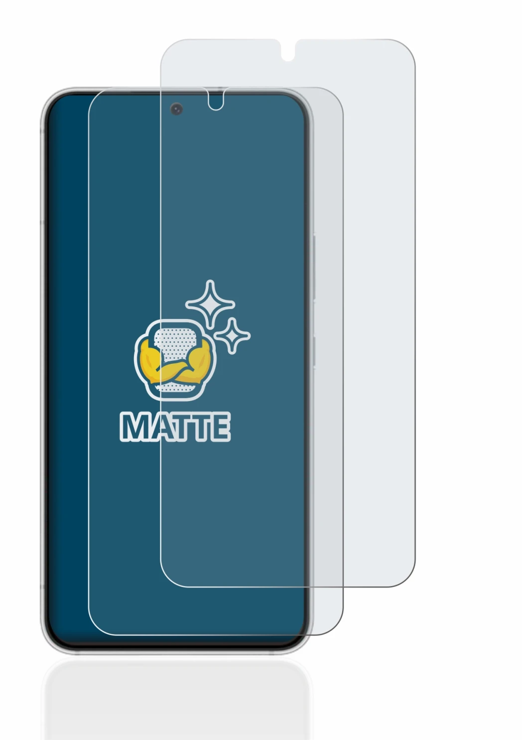 Image of the device Samsung Galaxy S22 5G with a wide variety of screen protectors.