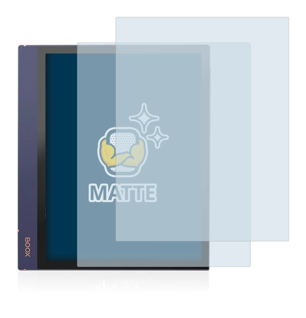 Image of the device Boox Note Air 2 with a wide variety of screen protectors.