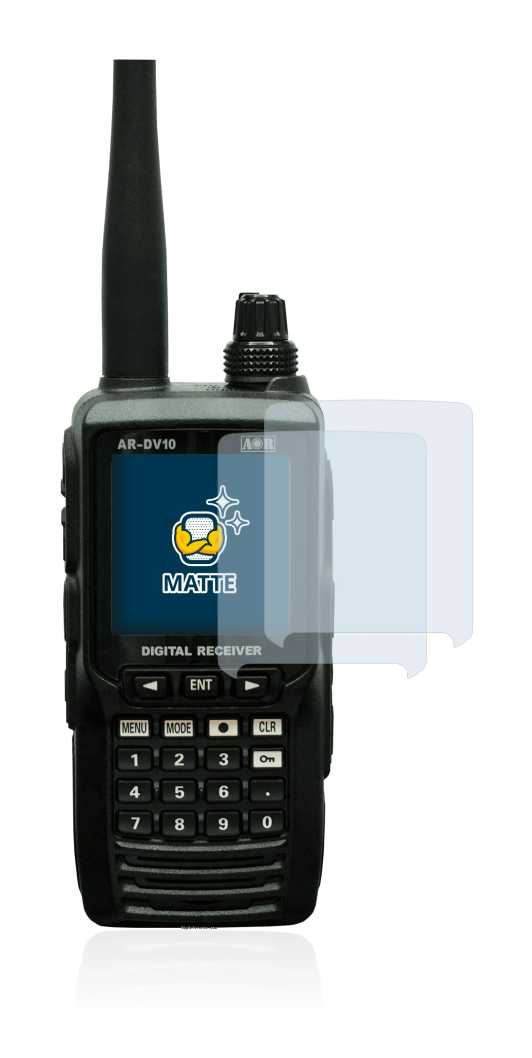 Image of the device Aor AR-DV10 with a wide variety of screen protectors.
